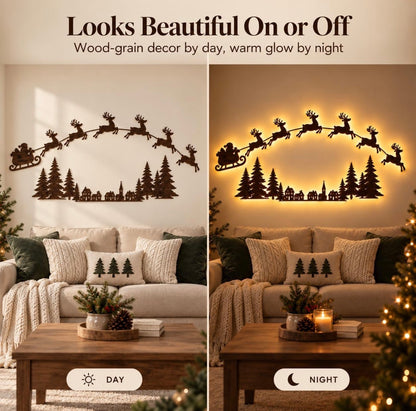 Reindeer Sleigh Press On